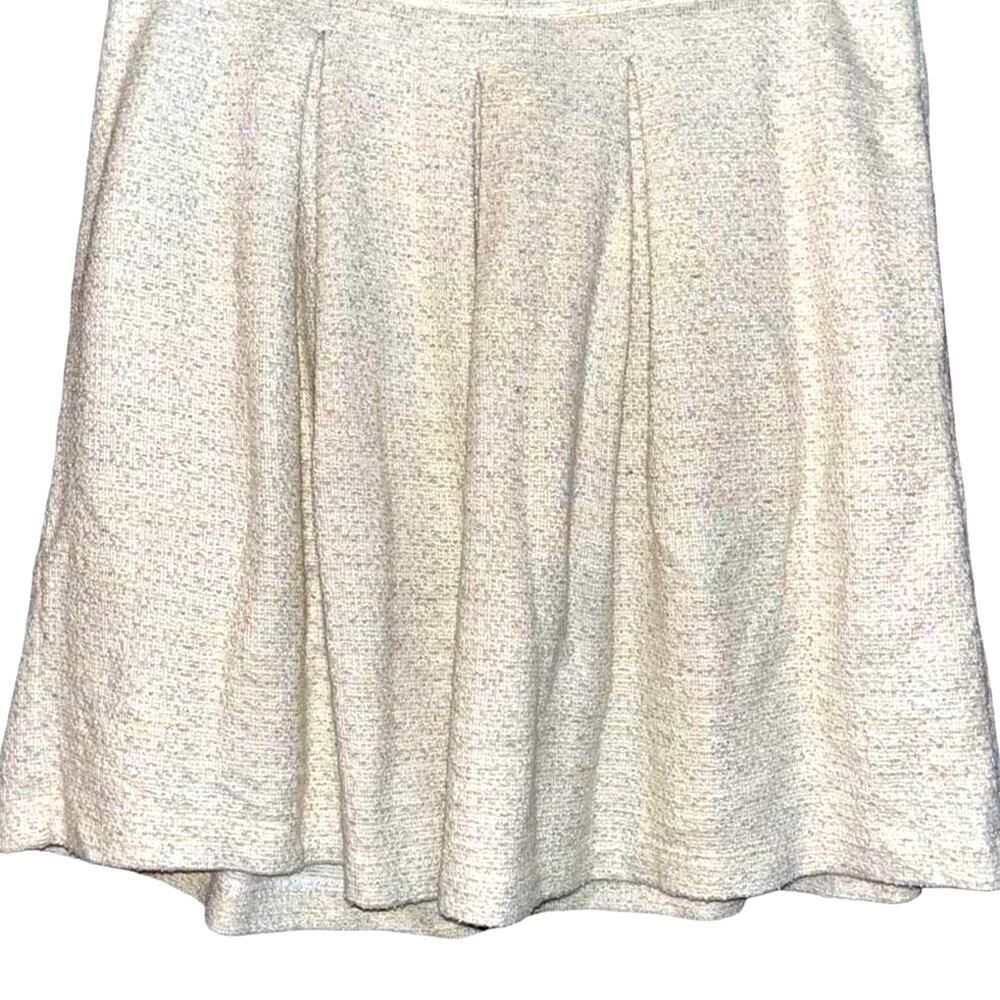 ‎Tart woven gray & white pleated skirt medium